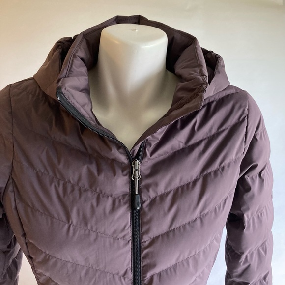New 32 Degrees Dark Purple Polyester Hooded Puffer Jacket size S - Picture 3 of 13